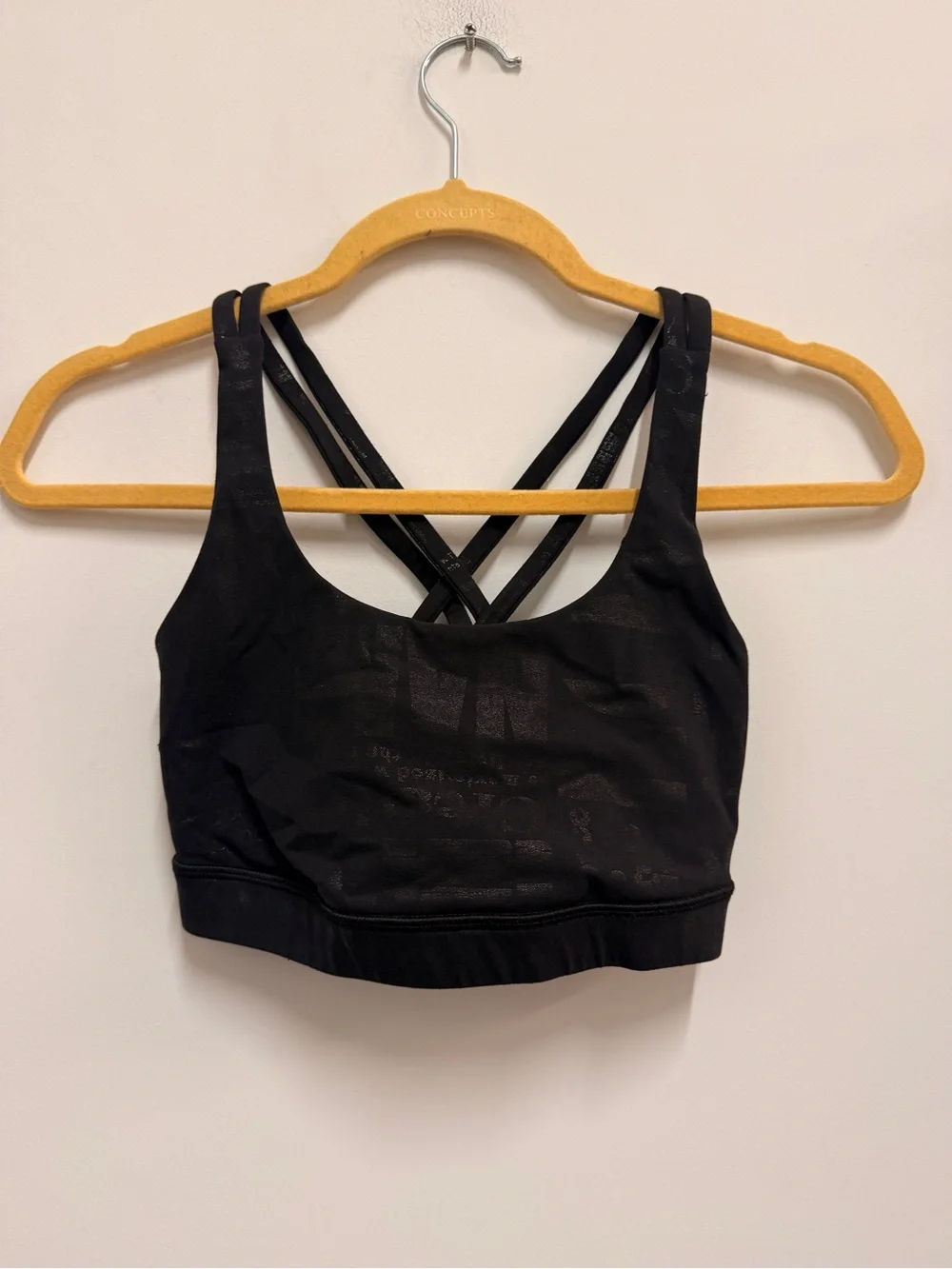 lululemon athletica Black Strappy Crossback Sports Bra